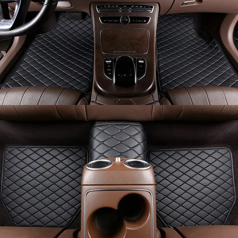 Tech Car Accessories - 車のフロアマット 5 個 PU レザーユニバーサル品質防水自動フットパッドプロテクター自動車インテリア車のインテリアアクセサリー