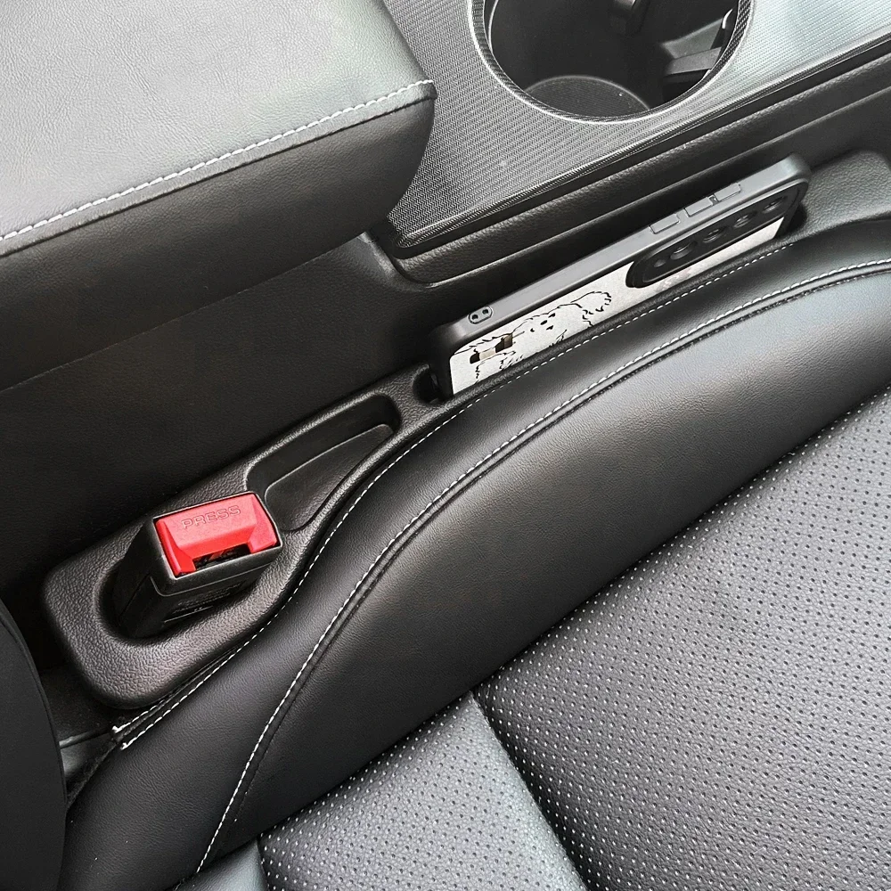 Tech Car Accessories - 2 個カーシートギャップフィラーシート隙間収納ボックスバッグ座席間コンソールオーガナイザー装飾インテリア自動車アクセサリー