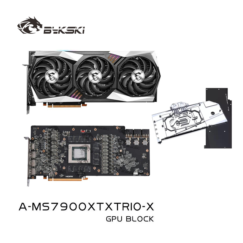 Amd Vga Rx 7900 Xtx - Bykski A-MS7900XTXTRIO-X ウォーターブロック MSI AMD Radeon