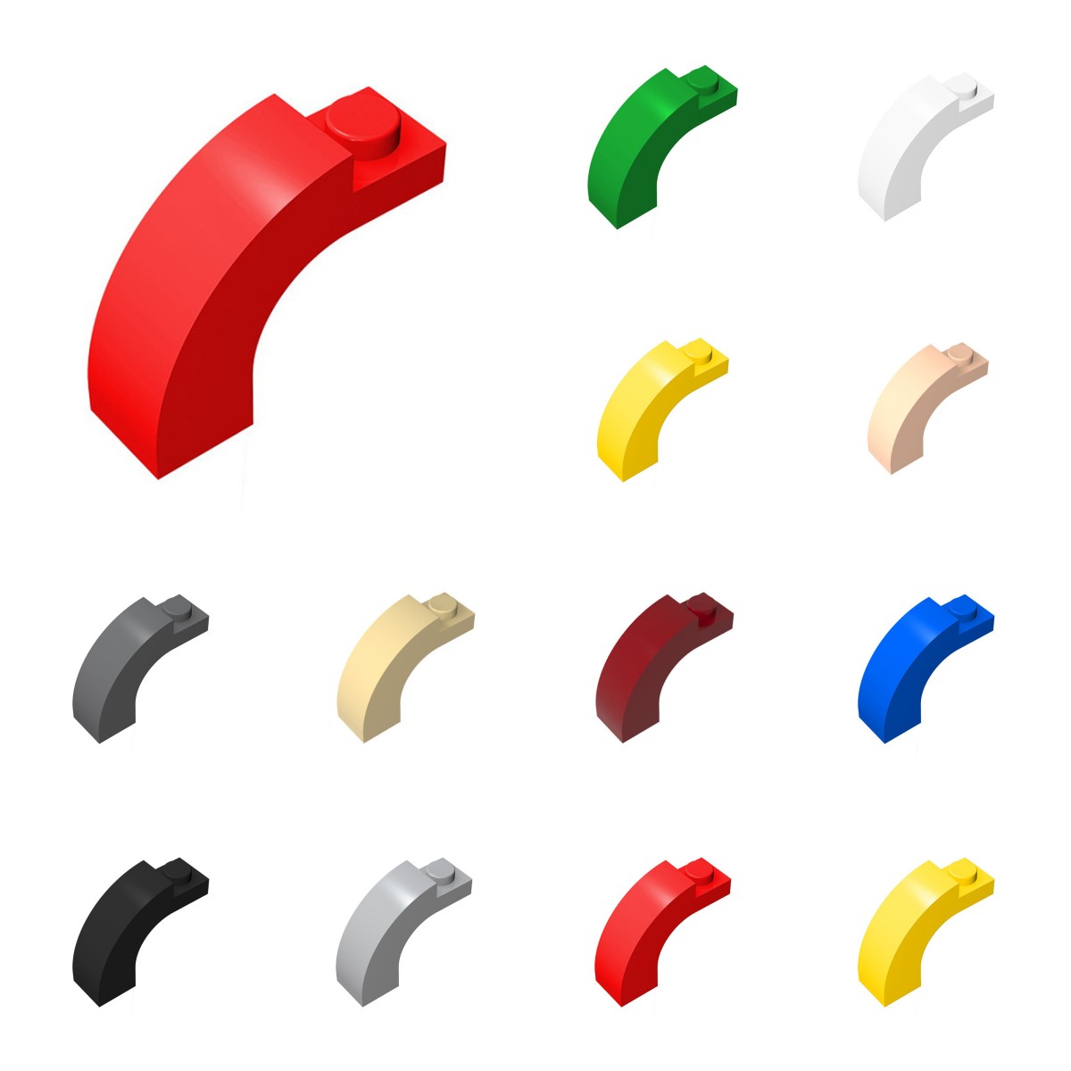Tech Accessories Shop - 50 個 6005 92903 クリエイティブレンガアーチ 1x3x2