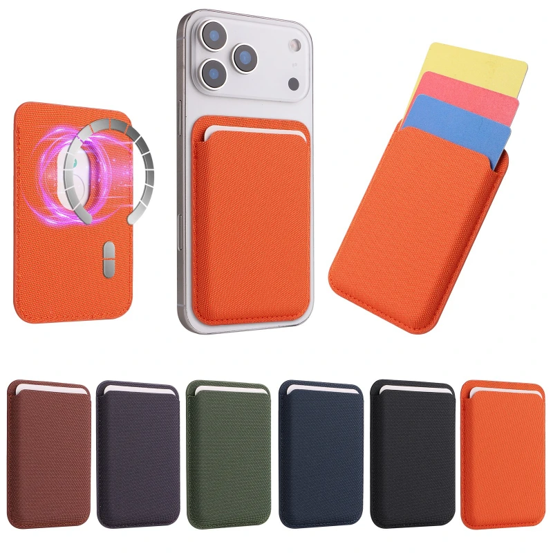 Tech Woven Accessories - Techwovenカードホルダー Magsafe対応 磁気テック織カード収納ケース iPhone 17 16