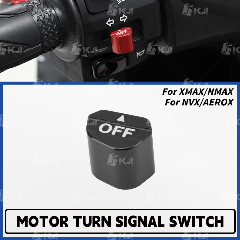 Nmax Tech Max Accessories - ヤマハ XMAX/NMAX/NVX/AEROX 300/250/160/155/125/TECH MAX/TURBO/NEO ターンシグナルライトボタンスイッチカバーキャップアクセサリーパーツ