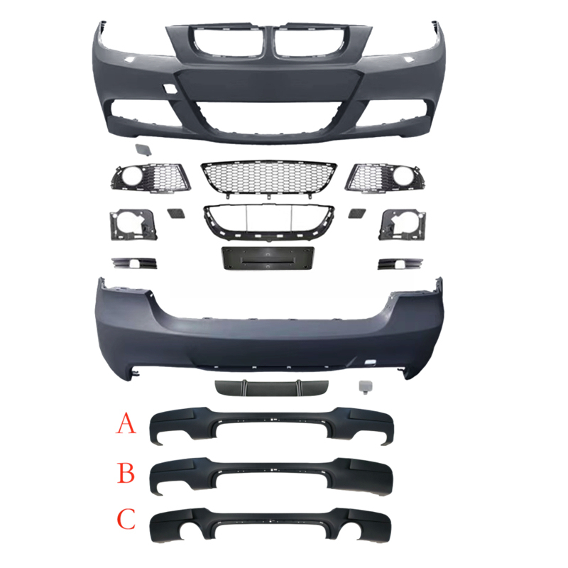 M Tech Auto Accessories - 高品質MスポーツM-Techスタイルフルボディキットフェイスリフトアップグレードアクセサリー、3シリーズE90 LCI 350i 2005-2011自動車外装に適合