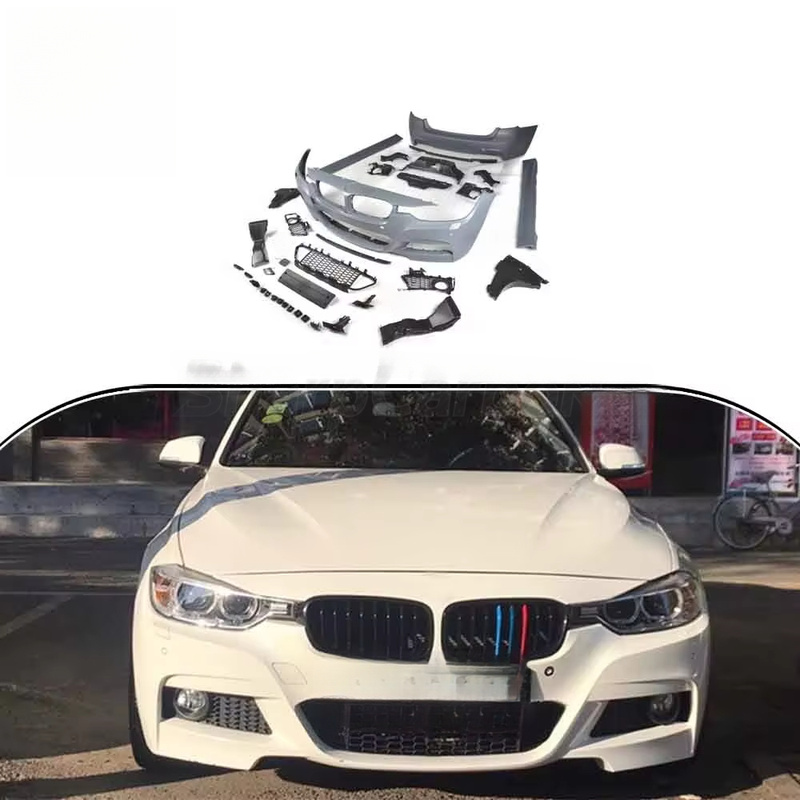 M Tech Auto Accessories - 高品質F30 MテックスタイルPPボディキット自動車外装改造アクセサリー グレーまたはブラック（オプション）
