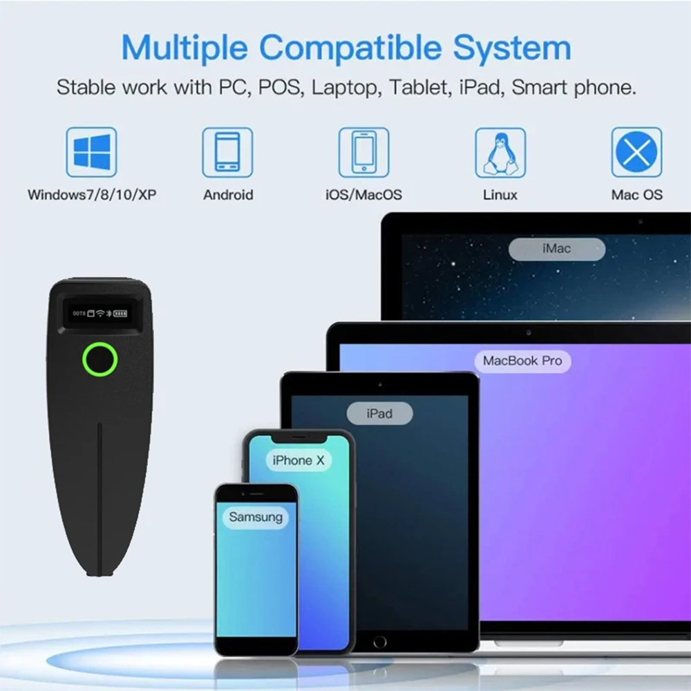 2D バーコード スキャナ W7 ミニワイヤレス Bluet - Document Scanner Portable のレビューと価格