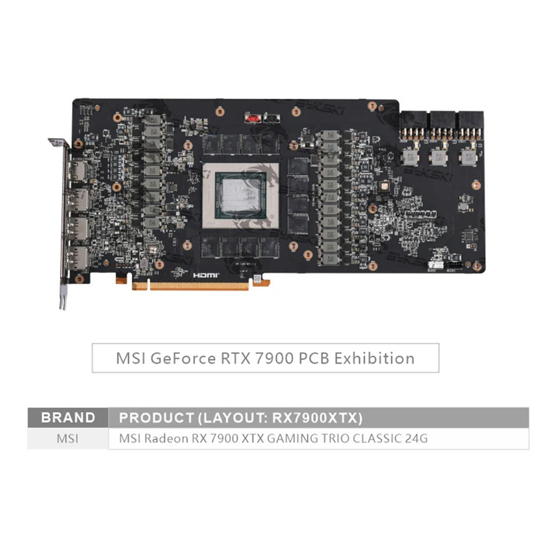 Bykski A-MS7900XTXTRIO-X ウォーター - Amd Vga Rx 7900 Xtx のレビューと価格
