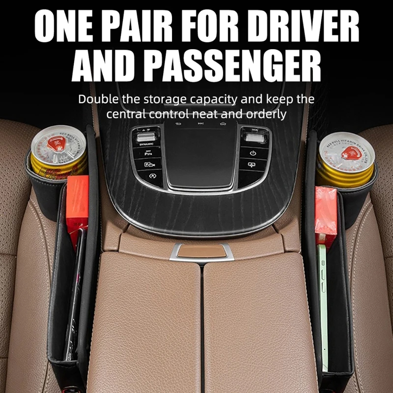 カーシート隙間収納ボックスポケットユニバーサル財布キーカード - Tech Car Accessories のレビューと価格