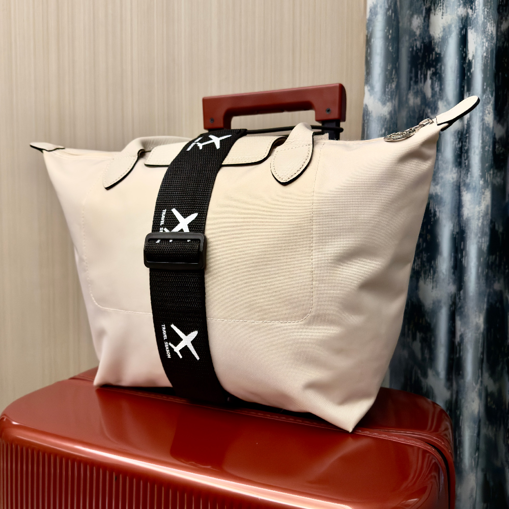 航空機用プリントナイロン製荷物固定ストラップ（1パック入り） - Tech Accessories For Travel のレビューと価格
