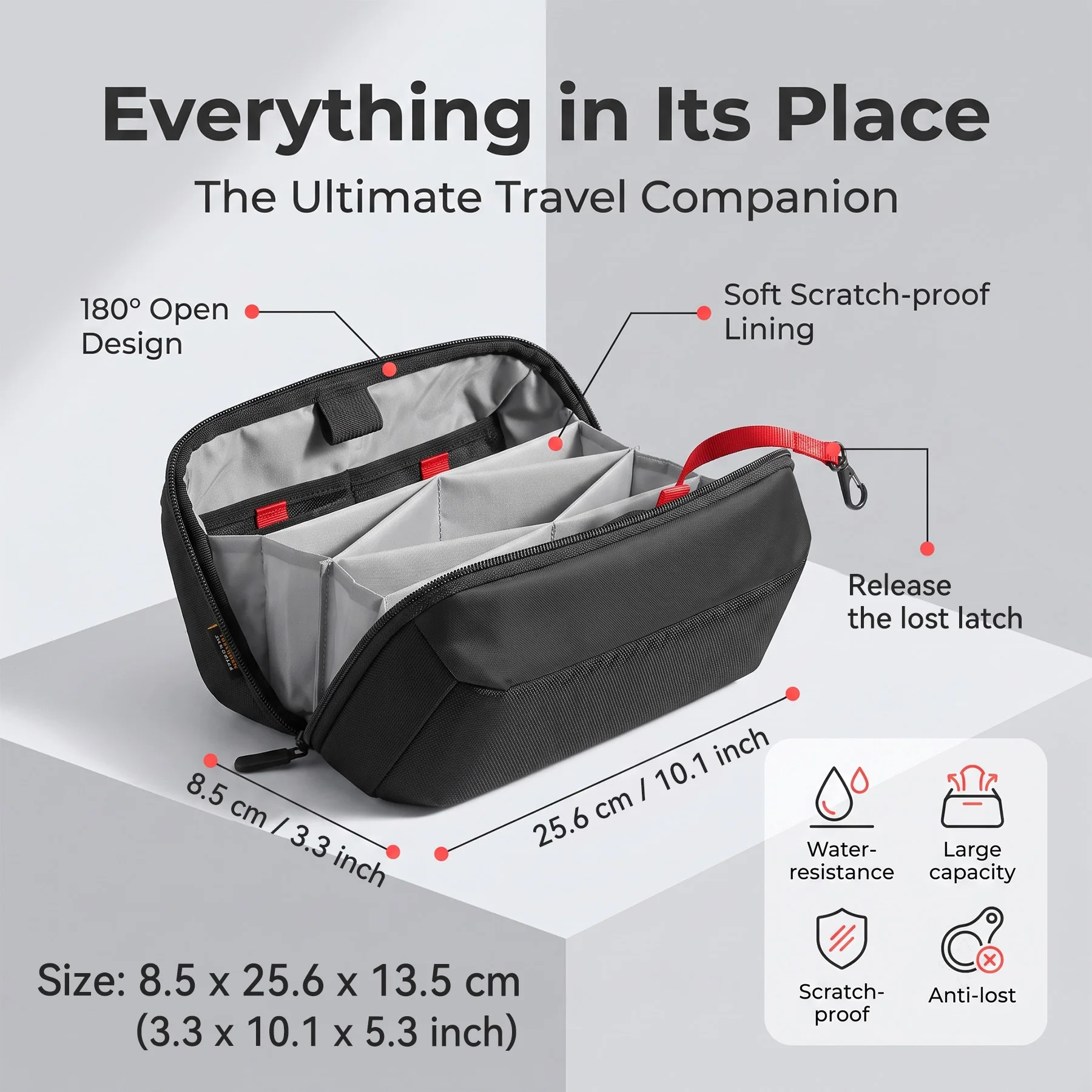 トラベルテックオーガナイザーポーチ、防水多機能電子機器アクセ - Tech Accessories Shop のレビューと価格