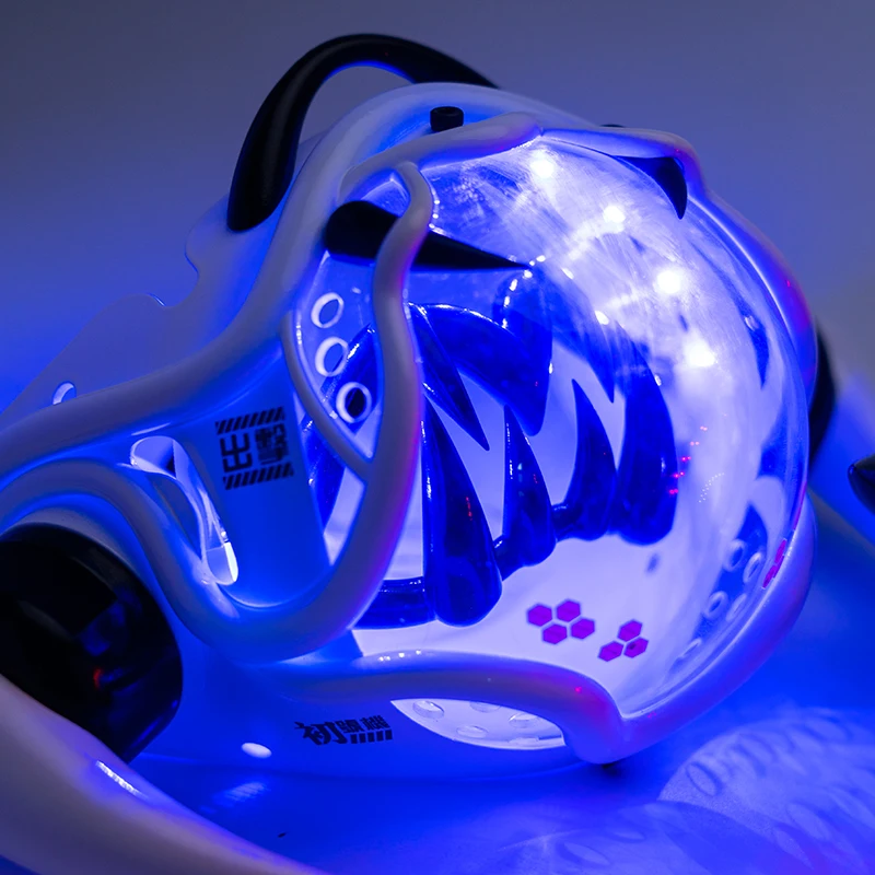 サイバーパンクスタイル LED メックマスク アニメ デーモ - Tech Wear Accessories のレビューと価格
