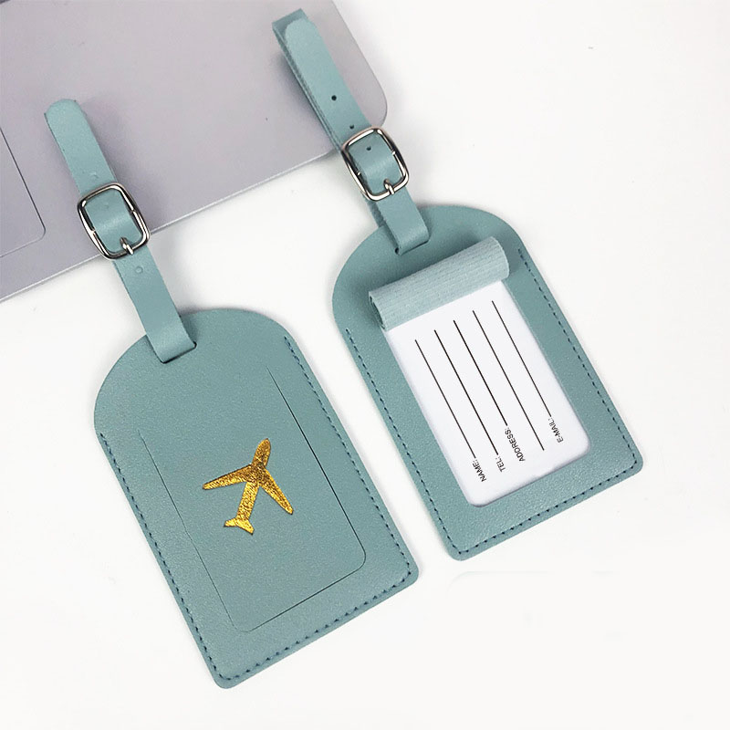 署名紙付きの荷物タグ,Puレザー,キャンディーカラーのドパミ - Tech Accessories For Travel のレビューと価格