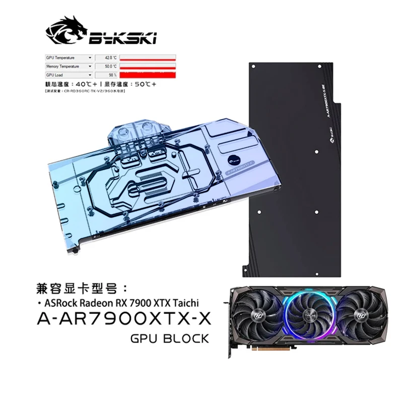 Bykski製ウォーターブロック ASRock AMD Ra - Amd Vga Rx 7900 Xtx のレビューと価格