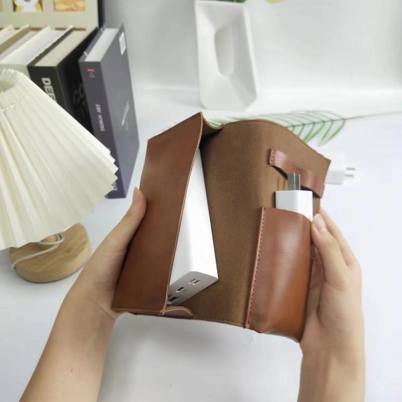 1PC PU レザーマルチコンパートメントオーガナイザーポー - Tech Accessories Storage のレビューと価格