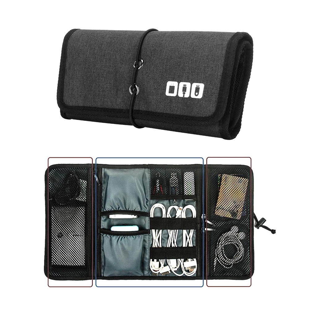 家庭用ケーブル整理ポーチ |   USBケーブル、充電器、携 - Tech Accessories Storage のレビューと価格