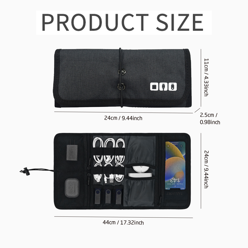 テックオーガナイザーバッグ ケーブル収納ケース トラベル電子 - Tech Accessories Storage のレビューと価格