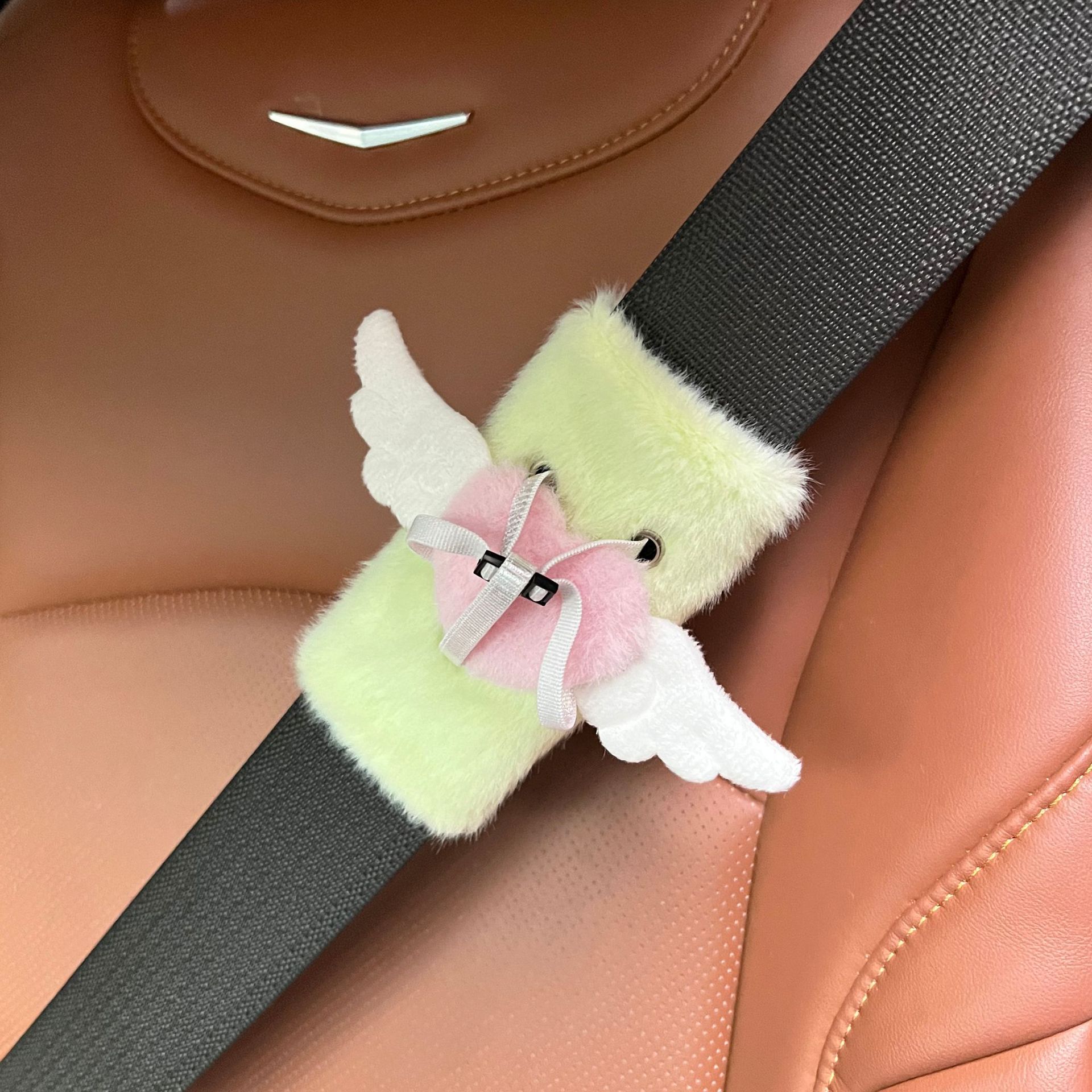新しい 1 個車の漫画ソフトシートベルトカバー自動車シートベ - Tech Car Accessories のレビューと価格