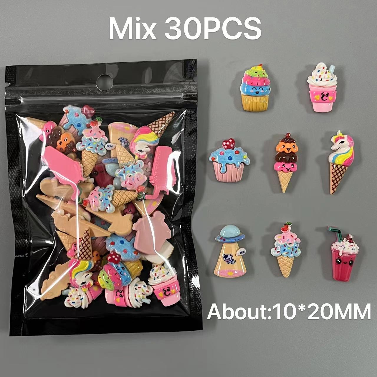 樹脂製の漫画のキャンディーチャーム,キラキラダイヤモンドのロ - Y2K Tech Accessories のレビューと価格
