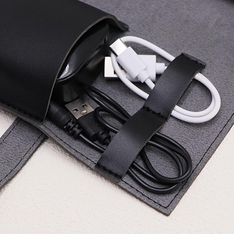 1pc PUレザーマルチコンパートメントオーガナイザー-ケー - Tech Woven Accessories のレビューと価格