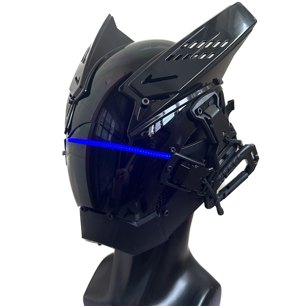 Cyberpunkパンクヘルメット、未来的なtechwear - Tech Wear Accessories のレビューと価格