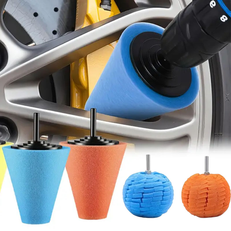車のドリル研磨スポンジパッドキット ハブ研磨パッド 金属コー - Tech Car Accessories のレビューと価格