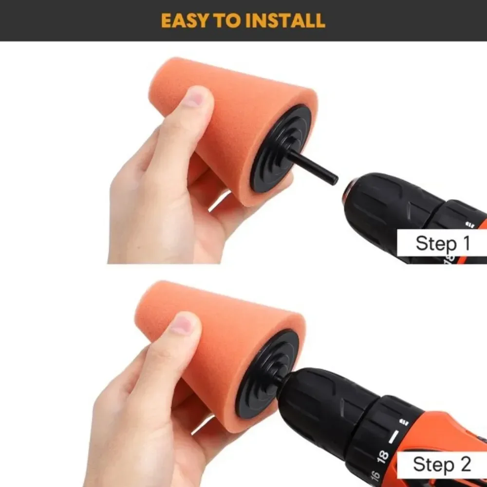 車のドリル研磨スポンジパッドキット ハブ研磨パッド 金属コー - Tech Car Accessories のレビューと価格