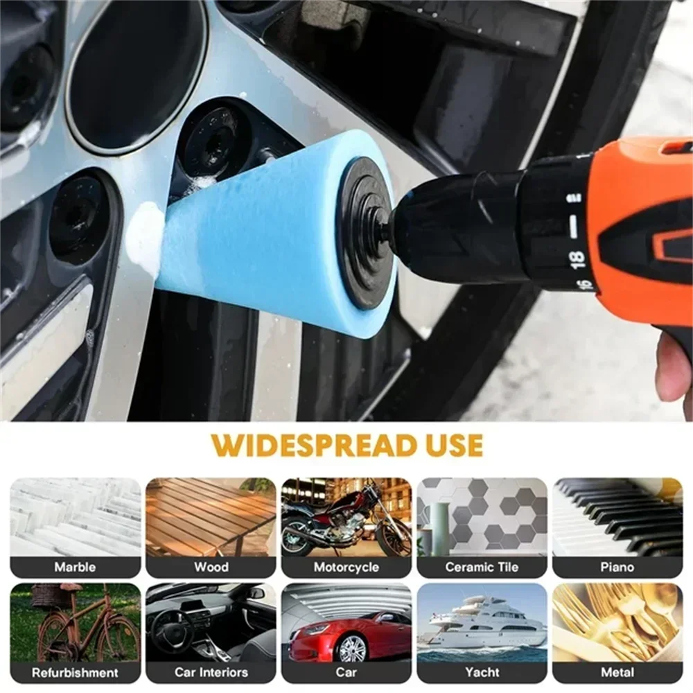 車のドリル研磨スポンジパッドキット ハブ研磨パッド 金属コー - Tech Car Accessories のレビューと価格