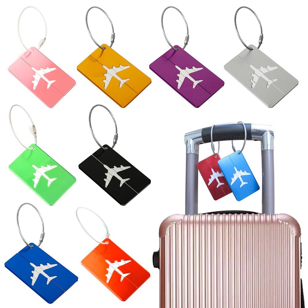 トラベルバッグ用の再利用可能なアルミニウム製ラゲッジタグ,収 - Tech Accessories For Travel のレビューと価格