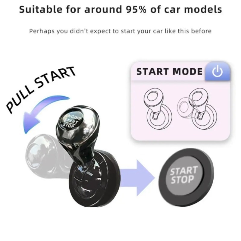 ワンタッチスタートボタン付きプッシュスタートロッカーレバーレ - Tech Car Accessories のレビューと価格
